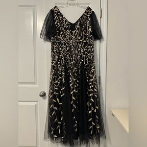 Ever Pretty Black/Gold Long Dress